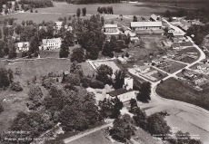 Ålberga med Kila Kyrka, Flygfoto 1964