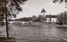 Hedemora, Dala Husby, Kyrkan och Bron över Dalälven Hedemora, Dala Husby, Kyrkan och Bron över Dalälven