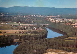 Flygfoto över samhället Flygfoto över samhället