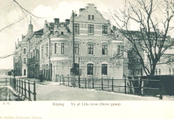Köping, Vy af Lilla Bron, Stora Gatan 1912 Köping, Vy af Lilla Bron, Stora Gatan 1912