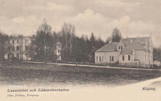 Köping, Lasarettet och Lärarebostaden 1901 Köping, Lasarettet och Lärarebostaden 1901