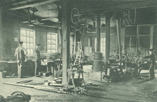 Ludvika, Blötberget Reparationsverkstaden, Interiör 1910 Ludvika, Blötberget Reparationsverkstaden, Interiör 1910