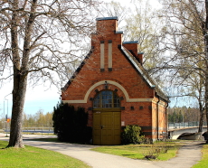 Lindesberg, Pumphuset på Strandpromenaden