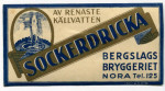 Nora, Bergslagsbryggeriet, Sockerdricka Nora, Bergslagsbryggeriet, Sockerdricka