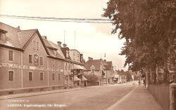 Ludvika, Engelbrektsgatan från Storgatan Ludvika, Engelbrektsgatan från Storgatan