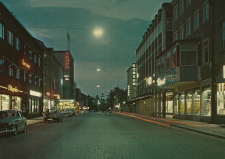 Ludvika Storgatan kvällsbelysning Ludvika Storgatan kvällsbelysning
