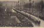 Studenternas uppmarsch till kungliga slottet 1914 Studenternas uppmarsch till kungliga slottet 1914