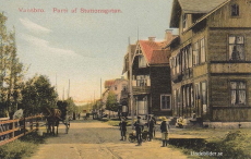 Vansbro, Parti af Stationsgatan 1909 Vansbro, Parti af Stationsgatan 1909