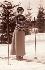 Margaret åker skidor Margaret åker skidor