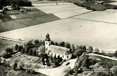 Kristinehamn, Ölme Kyrka, Flygfoto 1967 Kristinehamn, Ölme Kyrka, Flygfoto 1967
