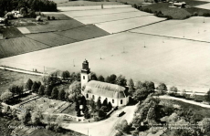 Kristinehamn, Ölme Kyrka, Flygfoto 1967