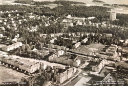 Flygfoto över Skoghall 1961 Flygfoto över Skoghall 1961