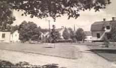 Vy från Smedjebackens Köping, Dalarna 1942