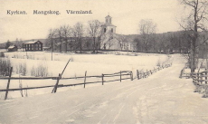Kyrkan, Mangskog Värmland 1915 Kyrkan, Mangskog Värmland 1915