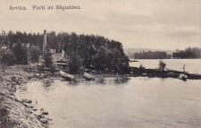 Arvika, Parti av Sågudden 1919 Arvika, Parti av Sågudden 1919