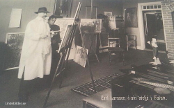 Carl Larsson i sin atelje i Falun Carl Larsson i sin atelje i Falun