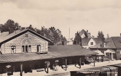 Charlottenberg. Järnvägsstationen och Järnvägshotellet Charlottenberg. Järnvägsstationen och Järnvägshotellet