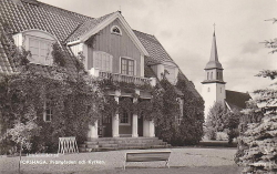 Forshaga . Prästgården och Kyrkan