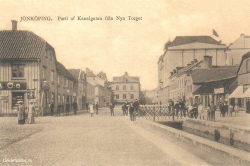 Jönköping. Parti af Kanalgatan från Nya Torget