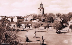 Jönköping. Kristinakyrkan från Östra Torget 1938 Jönköping. Kristinakyrkan från Östra Torget 1938