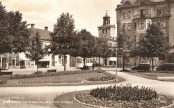 Jönköping. Hovrättsparken med Östra Storgatan