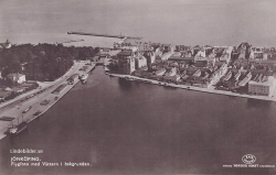 Jönköping. Flygfoto med Vättern i bakgrunden Jönköping. Flygfoto med Vättern i bakgrunden