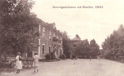 Järnvägsstationen och Hotellet, Orsa