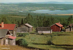 Utsikt mot Orsasjön från Fryksås fäbodar