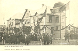 Från Konungabesöket. Jernvägsstationen i Wimmerby 1902 Från Konungabesöket. Jernvägsstationen i Wimmerby 1902