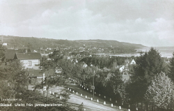 Båstad. Utsikt från järnvägsstationen Båstad. Utsikt från järnvägsstationen