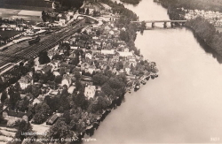 Krylbo. Järnvägsbron över Dalälven, Flygfoto Krylbo. Järnvägsbron över Dalälven, Flygfoto