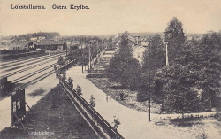 Lokstallarna. Östra Krylbo 1907 Lokstallarna. Östra Krylbo 1907