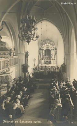 Interiör av Leksands Kyrka Interiör av Leksands Kyrka