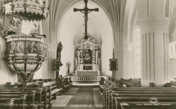 Leksands Kyrka, Interiör 1954