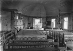 Hällefors Hjulsjö Kyrka Interiör 1930 Hällefors Hjulsjö Kyrka Interiör 1930