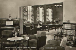 Sällskapsrum vid Nyhyttans Badanstalt, Järnboås1950 Sällskapsrum vid Nyhyttans Badanstalt, Järnboås1950