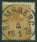 Ramsbergs frimärke 4/1 1872 Ramsbergs frimärke 4/1 1872