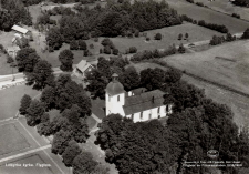 Örebro, Lillkyrka Kyrka, Flygfoto 1958