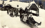 Wilhelm och Maria slädesåkning 1910 Wilhelm och Maria slädesåkning 1910