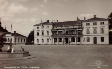 Lindesberg Stadshotellet och Fontänen 1959