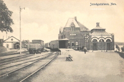 Jernvägsstationen. Nora