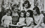 Carl XVI Gustaf, Sibylla, Margaretha, Christina, Desiree, Birgitta, 1949 Carl XVI Gustaf, Sibylla, Margaretha, Christina, Desiree, Birgitta, 1949
