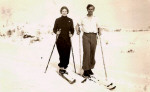 Sibylla och Gustav Adolf åker skidor Sibylla och Gustav Adolf åker skidor