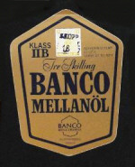 Kopparbergs Bryggeri Banco mellanöl Klass II b Kopparbergs Bryggeri Banco mellanöl Klass II b