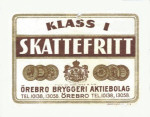 Örebro Norlings Bryggeri Klass I Skattefritt Örebro Norlings Bryggeri Klass I Skattefritt