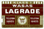 Klass 1, Wasas Lagrade