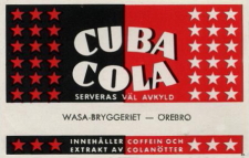 Örebro Wasabryggeriet, Cuba Cola Örebro Wasabryggeriet, Cuba Cola