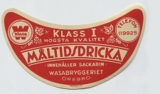 Örebro, Wasabryggeriet, Måltidsdricka, klass 1 Örebro, Wasabryggeriet, Måltidsdricka, klass 1