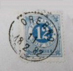Örebro Frimärke 18/2 1882 Örebro Frimärke 18/2 1882
