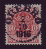 Örebro Frimärke 2/10 1916 Örebro Frimärke 2/10 1916